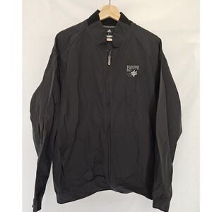 Adidas Golf Jacket Stretch FZ Wind Zip Up  CD9954 Black Gray‎ Vegas Paiute Large